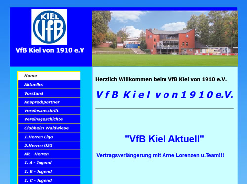 VFB Kiel Webseite